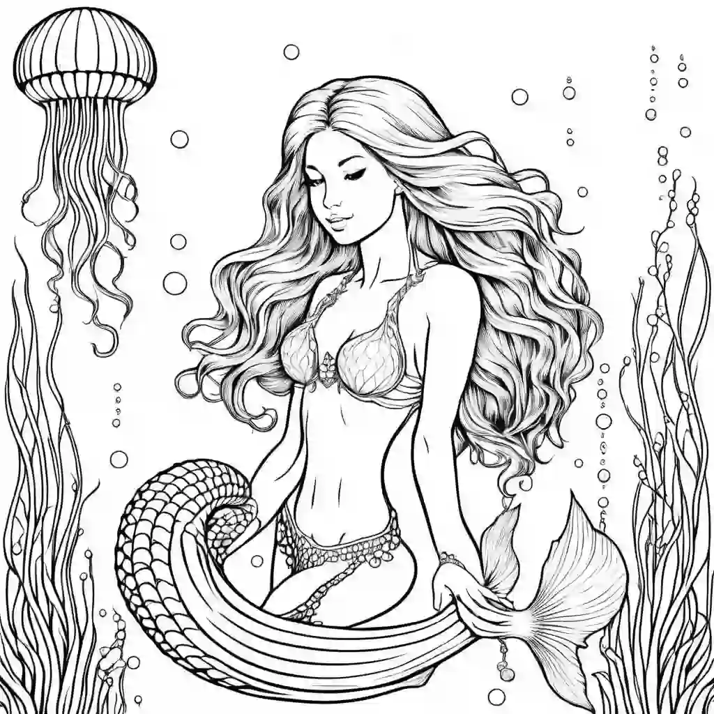 Mermaids_Mermaid with a Jellyfish_8083.webp